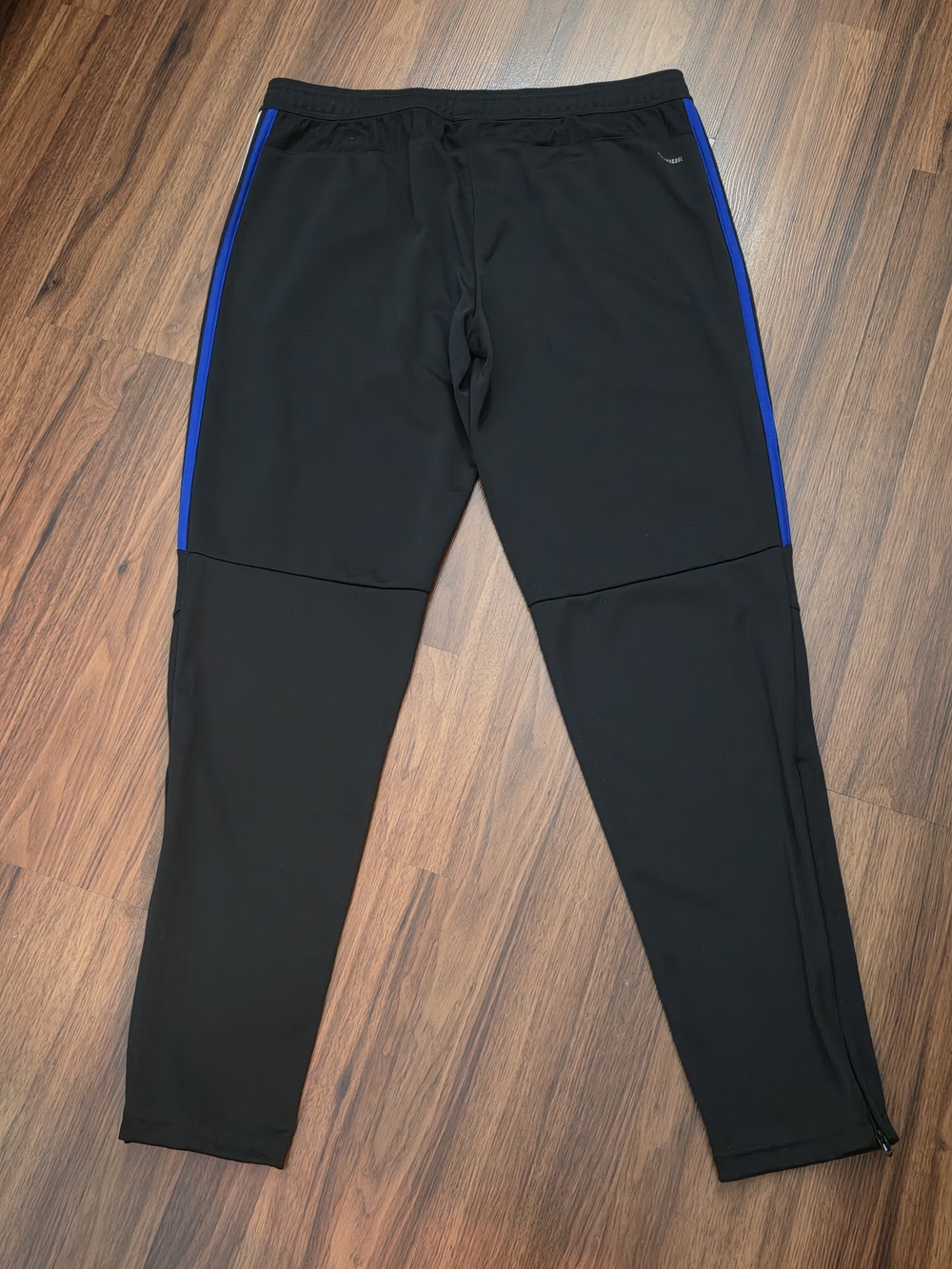 adidas Black Joggers with Red, White And Blue Side Stripes - Picture 2 of 2